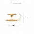 2pcs set Golden Teacup Candle  Holder Incense Burner Wedding Party Table Top Decoration Gold