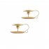 2pcs set Golden Teacup Candle  Holder Incense Burner Wedding Party Table Top Decoration Gold