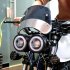 2pcs set Motorcycle Led Twins Dual Headlight Retro Headlamp Daytime Turn Signal Light White light
