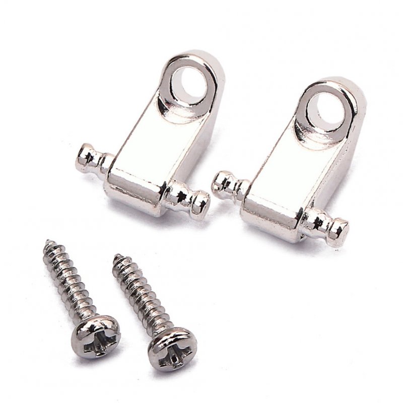2pcs/set Roller Style String Retainers Tree for Electric Guitar Silver