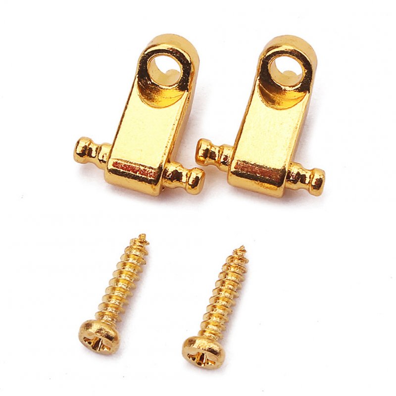 2pcs/set Roller Style String Retainers Tree for Electric Guitar Gold