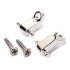2pcs set Roller Style String Retainers Tree for Electric Guitar Silver