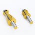 2pcs set Solid Alloy Wood Milling  Cutter Anti Kickback Design Cutting Tool For Doors Tables