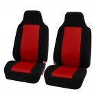 2pcs set Universal Car Front Seat Cushion Unique Breathable Cloth Seat Cover Pad Red