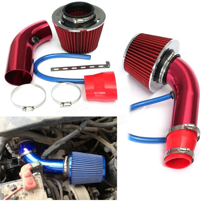 76mm/3inch Universal Car Cold Air Intake Filter Induction Pipe Hose System Kit 