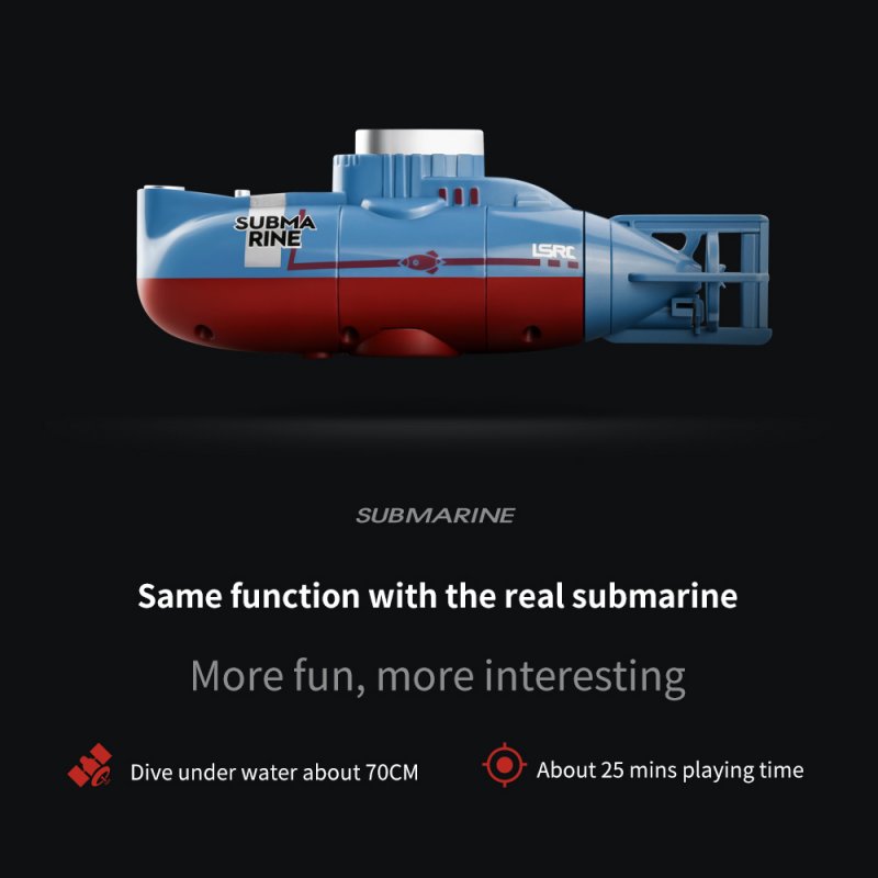 Children's Toy Remote Control Submarine Diving Fish Tank Toy Mini Rc Simulation Submarine 