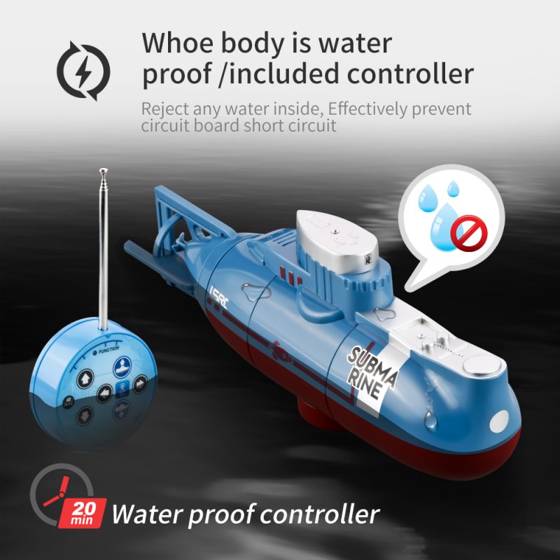 Children's Toy Remote Control Submarine Diving Fish Tank Toy Mini Rc Simulation Submarine 