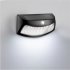 2v 200mah Solar Wall Light Outdoor Ip65 Waterproof Solar Lamp For Yard Patio Garden Pathway Porch Decor Black shell white light