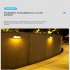 2v 200mah Solar Wall Light Outdoor Ip65 Waterproof Solar Lamp For Yard Patio Garden Pathway Porch Decor Black shell white light
