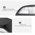 2v 200mah Solar Wall Light Outdoor Ip65 Waterproof Solar Lamp For Yard Patio Garden Pathway Porch Decor Black shell white light