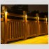2v 200mah Solar Wall Light Outdoor Ip65 Waterproof Solar Lamp For Yard Patio Garden Pathway Porch Decor Black shell white light