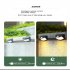 2v 200mah Solar Wall Light Outdoor Ip65 Waterproof Solar Lamp For Yard Patio Garden Pathway Porch Decor Black shell white light