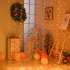 3 1 Meters Curtain Lights 8 mode USB Remote Control Copper Wire Decorative Curtain Lights Fairy Lights LED Lights String Warm White