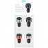 3 1A Dual USB Type C Car Charger Fast Charging with LED Display Universal Mobile Phone Tablet  red