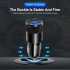 3 1A USB PD Car Charger 1 To 2 Threaded Plug Mini Portable Multi Functional Type C Charger For Mobile Phones black