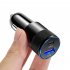 3 1A USB PD Car Charger 1 To 2 Threaded Plug Mini Portable Multi Functional Type C Charger For Mobile Phones black