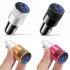 3 1A USB PD Car Charger 1 To 2 Threaded Plug Mini Portable Multi Functional Type C Charger For Mobile Phones white rose red