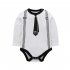 3 24M Newborn Baby Rompers Baby Boys Cotton Clothes Tie Gentleman Bow Toddler Jumpsuit Boy Clothing Set