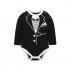 3 24M Newborn Baby Rompers Baby Boys Cotton Clothes Tie Gentleman Bow Toddler Jumpsuit Boy Clothing Set