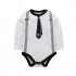 3 24M Newborn Baby Rompers Baby Boys Cotton Clothes Tie Gentleman Bow Toddler Jumpsuit Boy Clothing Set