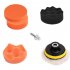 3 4 5in Car Polisher Pads  Sponge Polishing Buffer Pad Set with M10 Drill Adapter and Sucker   7pcs 4