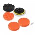 3 4 5in Car Polisher Pads  Sponge Polishing Buffer Pad Set with M10 Drill Adapter and Sucker   7pcs 5