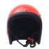 3 4 Glass Fiber High Strength Vintage Motorcycle Helmet  Bright black L