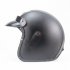 3 4 Open Face Motorcycle Helmets Breathable Sun Visor Adjustable Strap Retro Vintage Helmet Black Braided  Brim  M