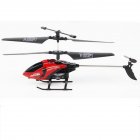 3.5 Channel Remote Control Helicopter with Gyro and Light Anti-shock RC Toy Helicopter for Children Red