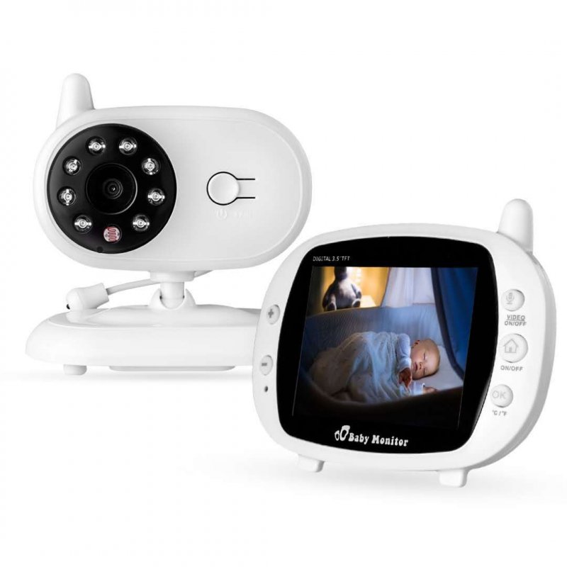 3.5 Inch Newborn Baby Infant Care Device Night Vision Monitor Device Baby Monitor AU Plug