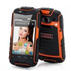 3 5 Inch Rugged Android Phone can take a splash due to a IP53 rating water resistant level  or drop and bang it around as it has a shockproof casing