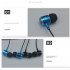 3 5MM In ear Wired Earphone with Mic Earbuds Headset for Phone Computer Headphone blue