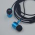 3 5MM In ear Wired Earphone with Mic Earbuds Headset for Phone Computer Headphone blue