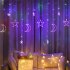 3 5m Star  Moon  Curtain  Light Battery Powered Led Waterproof Decorative Light String For Indoor Outdoor Bedroom Kitchens Terraces Colorful