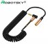 3 5mm Audio Cable Male to Female AUX Extension Wire Elbow Spring Retractable Audio Speaker Telescopic Cable HIFI Sound Quality black