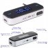 3 5mm Car Music Audio Fm Transmitter Car Kit Lcd Display Mini Wireless Transmitter Compatible For Android Iphone black