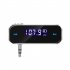 3 5mm Car Music Audio Fm Transmitter Car Kit Lcd Display Mini Wireless Transmitter Compatible For Android Iphone black