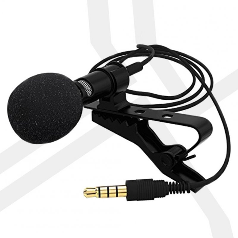 3.5mm Clip On Mini Lapel Lavalier Microphone PE bag packaging