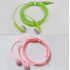 3 5mm Computer Earphone Crystal Cable MP3 Earphone Earbud for Universal Smart Phone green