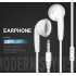 3 5mm Computer Earphone Crystal Cable MP3 Earphone Earbud for Universal Smart Phone white