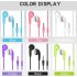 3 5mm Computer Earphone Crystal Cable MP3 Earphone Earbud for Universal Smart Phone black
