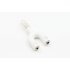 3 5mm Dispenser U Shaped Stereo Plug Stereo Audio Microphone and Headphone Adapter Headset Splitter for Smartphone MP3 Player MP4 black