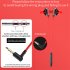 3 5mm Earphone 90 Degrees Elbow Plug in Volume Wire Control Gaming Headset In ear Subwoofer Music Earbuds White