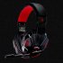 3 5mm Earphone Gaming Headset Gamer Stereo Gaming Headphone with Microphone LED Black and red