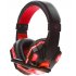 3 5mm Earphone Gaming Headset Gamer Stereo Gaming Headphone with Microphone LED Black and red