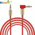3 5mm Jack Audio Cable TPE Male to Male 90   Aux Cable 1m 3 28 inch red