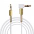 3 5mm Jack Audio Cable TPE Male to Male 90   Aux Cable 1m 3 28 inch white