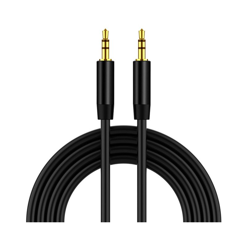 3.5mm Jack Aux Audio Cable Male to Male Car Aux Audio Extension Cable for Mp3/Mp4  black