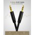 3 5mm Jack Aux Audio Cable Male to Male Car Aux Audio Extension Cable for Mp3 Mp4  black