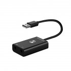 3.5mm Jack Sound Card Intelligent Input AI Intelligent <span style='color:#F7840C'>Voice</span> to Text Translator Search Converter Support 24 Languages USB Adapter black